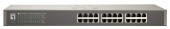 Switch 24xRJ45 10/100,silentios,f.vent,alim.int.,metal,19