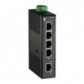 Switch 4xRJ45+1xRJ45, fara sursa de alimentare,sina DIN
