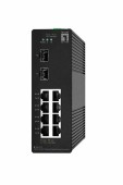 Switch 8xRJ45 + 2xSFP pt sina DIN,  fara sursa