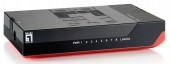 Switch 8xRJ45 10/100/1000,silentios,f.vent.,alim.extern