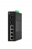 Switch sina DIN 4xRJ45 PoE 1000 + 2xSFP, fara alimentare