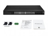 Switch Smart Lite 24xRJ45 10/100/1000 + 4xSFP/RJ45 Combo,19