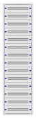 Tablou distrib. apl 2A-42UV, 14-rand, 294UH, H2025L590A250mm