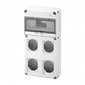 Tablou neechipat 10 module 4 locuri priza IP65 – GEWISS | GW68003N