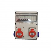 Tablou organizare santier cablat 1×32A 1×16A 2×Schuko IP44 – SCAME | 633.RO0025