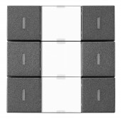 Taster KNX, trei perechi, cu LED de stare, antracit
