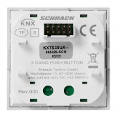 Taster KNX, trei perechi, cu LED de stare, antracit