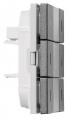 Taster KNX, trei perechi, cu LED de stare, antracit