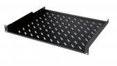 Tava fixa, 1U, 30 Kg, D400, negru RAL 9005