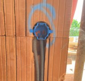 Thermo switch box windproof and airtight flush-mounted