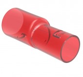 Transition coupling M20/M25 transparent-red