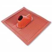 Trecere cablu prin acoperis,45x50cm,D38-60mm,Alu.,rosie