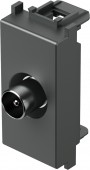 TV socket 1M 0dB, anthracite
