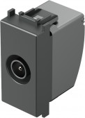 TV throughpass socket 1M 10dB, anthracite