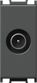 TV throughpass socket 1M 10dB, anthracite