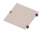 Usa integral din sticla pentru dulap DW 18U, 600mm, RAL7035