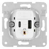 USB charger A+C socket 5V, 3A