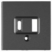 USB charger A+C socket cover, anthracite