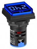 Voltmetru, 22.5mm, 50-500VAC, albastru, dreptunghiular