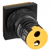 Voltmetru, 22.5mm, 50-500VAC, galben, dreptunghiular