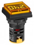 Voltmetru, 22.5mm, 50-500VAC, galben, dreptunghiular