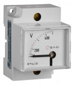 Voltmetru modular SACI, 45x52.5mm, 0-500V AC