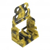 Wago Mounting adapter for screw fastening, dark grey-yellow