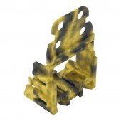 Wago Mounting adapter for screw fastening, dark grey-yellow