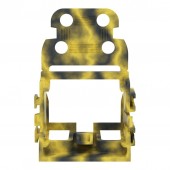 Wago Mounting adapter for screw fastening, dark grey-yellow
